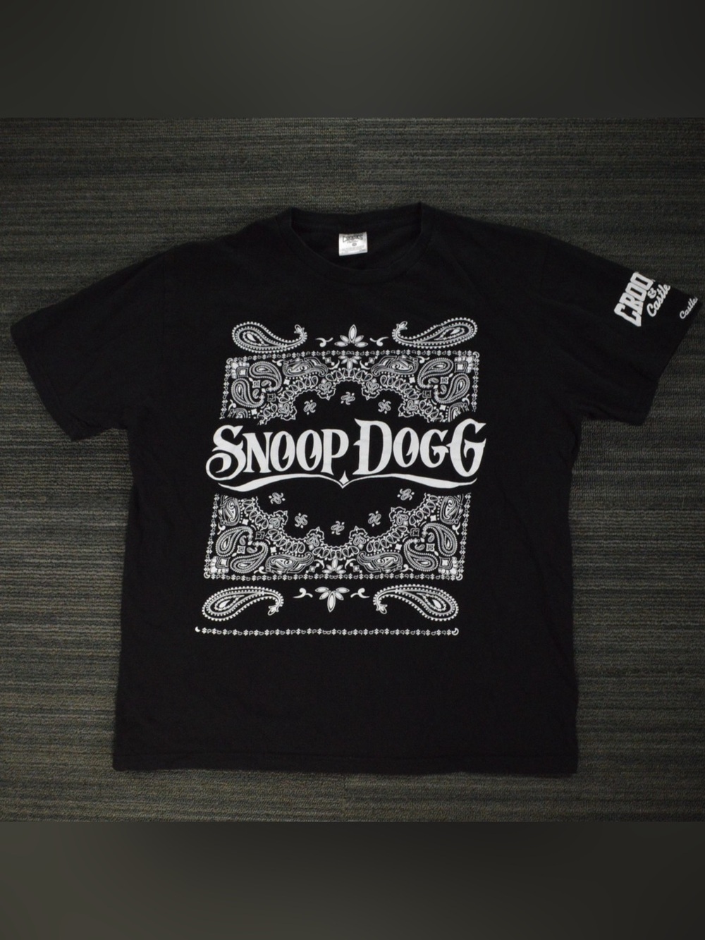 Crooks & Castles x Snoop Dogg Bandana Graphic Tee L